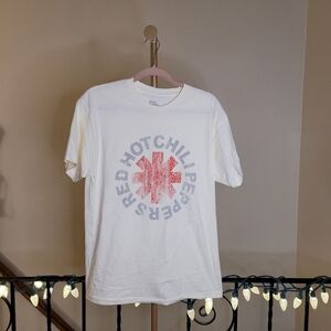 Red Hot Chili Peppers Cream T-Shirt Size Small